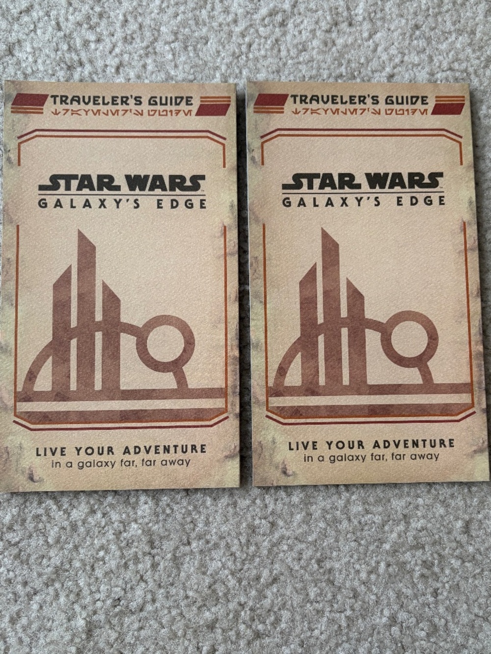 2 Disney Star Wars Galaxy’s Edge Traveler’s Guide Park Map Opening Year 2019